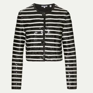 Veronica Beard Mickey Sequin  Women's Cropped Jacket New Size 8